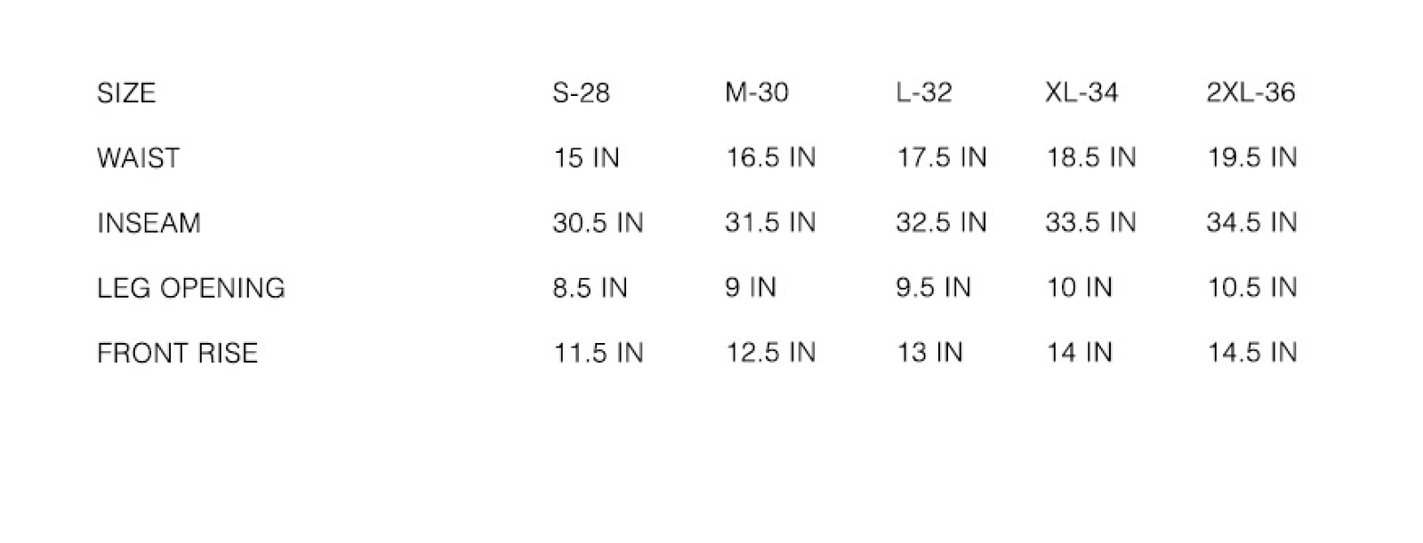 Hem Pant Mixed Grey size guide