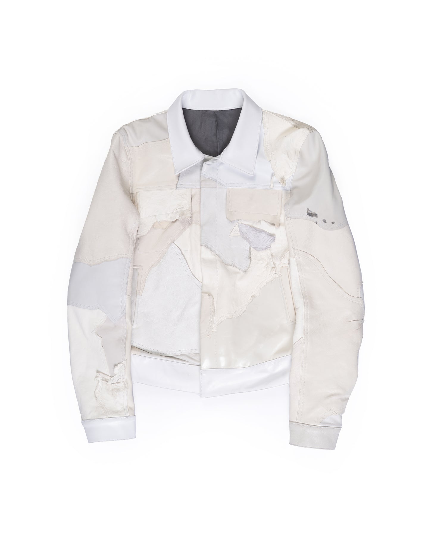 SCRAP LEATHER TYPE 0  BONE/WHITE