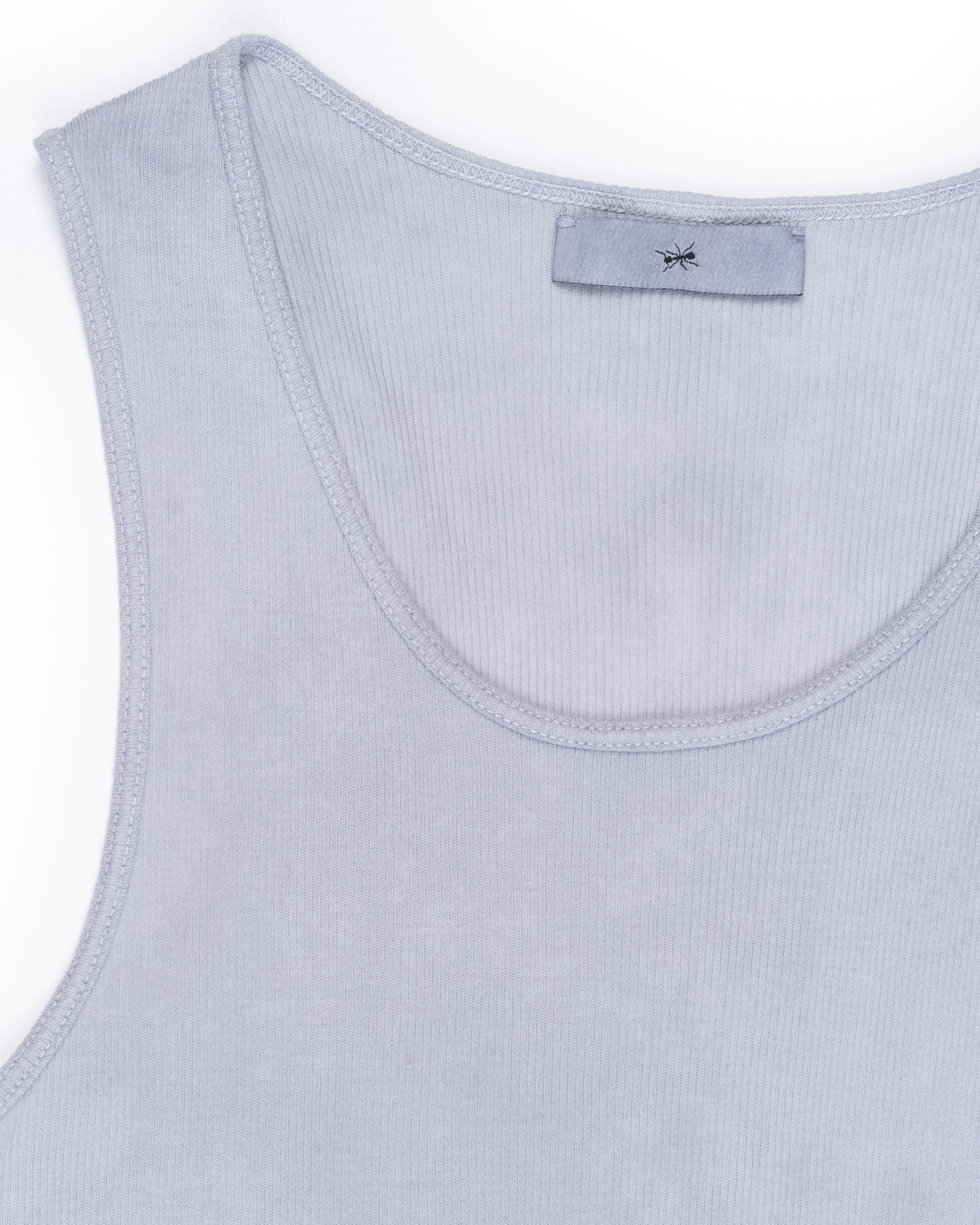 Ribbed Tank Soft Grey