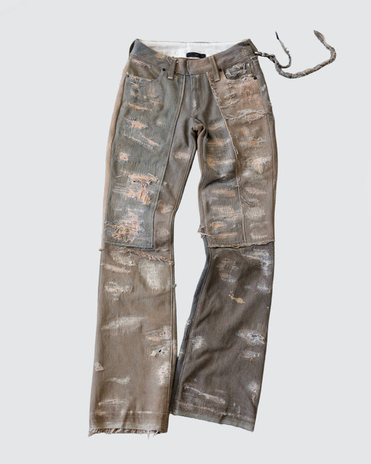 THRASH AND REPAIR RUST SCRAP DENIM